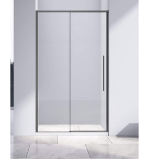 Душевая дверь Slim-N 1300, вороненая сталь, стекло прозрачное VDS-4SN130CLGM Vincea