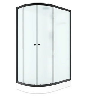 Душевая кабина. Delight Slim 128 R DS01DS128RLWM00.Gt-Black Domani