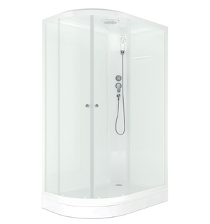 Душевая кабина Delight Slim 128 R низкий поддон DS01DS128RLWCl00 Domani