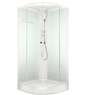 Душ.кабина Delight Slim 110 низк.поддон сатин матир.стекло DS01DS110LWM00 Domani