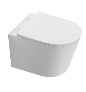 Унитаз подвесной безободковый Таурус AQ1580T-00 с сиденьем микролифт Aquatek