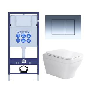 Унитаз с инсталляцией SET AQUATEK АМАДЕО-010 4в1