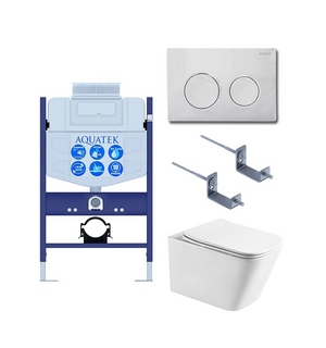 Унитаз с инсталляцией SET AQUATEK ЛИБРА T-TDI002