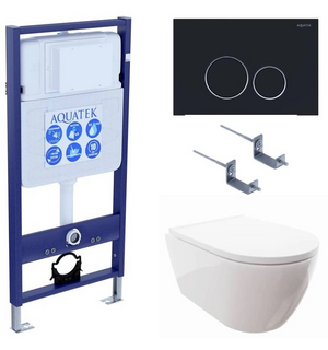 Унитаз с инсталляцией SET AQUATEK ПОЛАРИС-020 4в1