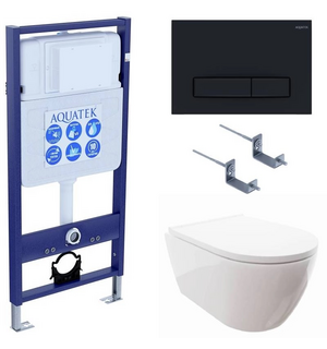Унитаз с инсталляцией SET AQUATEK ПОЛАРИС-025 4в1