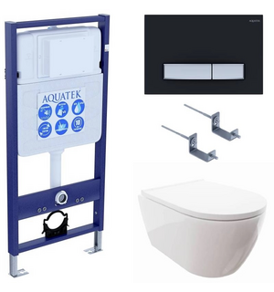 Унитаз с инсталляцией SET AQUATEK ПОЛАРИС-026 4в1