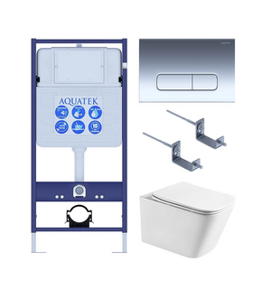 Унитаз с инсталляцией SET AQUATEK ЛИБРА T-016 4в1