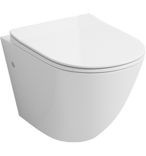 Унитаз подвесной безободковый GR-4411SQ с сиденьем микролифт Grossman