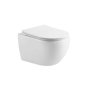 Унитаз подвесной безободковый Европа AQ1190T-00 с сиденьем микролифт Aquatek