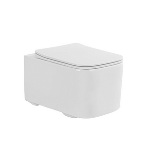 Унитаз подвесной безободковый Квадро AQ1515T-00 с сиденьем микролифт Aquatek