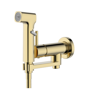 Встраиваемый гигиенический комплект Ника AQ1819BG шлифованное золото Aquatek