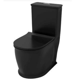 Унитаз-моноблок безободковый Retro  с сиденьем микролифт GR-4492BMS Grossman