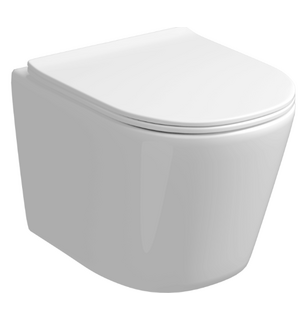 Унитаз подвесной безободковый  с сиденьем микролифт GR-4477SQ Grossman