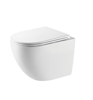 Унитаз подвесной безободковый  с сиденьем микролифт GR-4411SQC Grossman