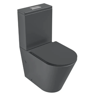 Унитаз-компакт безободковый  с сиденьем микролифт GR-4458GMSQ Grossman