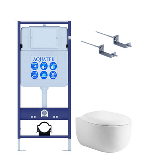 Унитаз с инсталляцией SET AQUATEK АЛЬТАИР