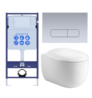 Унитаз с инсталляцией SET AQUATEK АЛЬТАИР cm-014 4в1