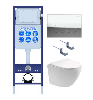 Унитаз с инсталляцией SET AQUATEK ЕВРОПА T-17-KDI72