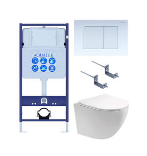 Унитаз с инсталляцией SET AQUATEK ЕВРОПА cm-009 4в1