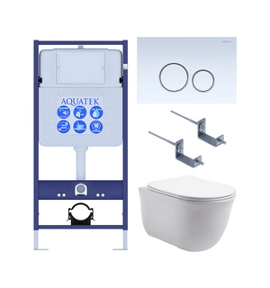 Унитаз с инсталляцией SET AQUATEK КЛАССИК-015 4в1