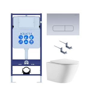 Унитаз с инсталляцией SET AQUATEK ЛИБЕРТИ-014 4в1