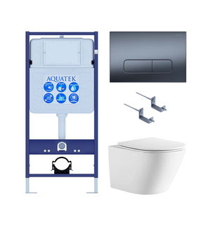 Унитаз с инсталляцией SET AQUATEK ЛИБЕРТИ-034 4в1