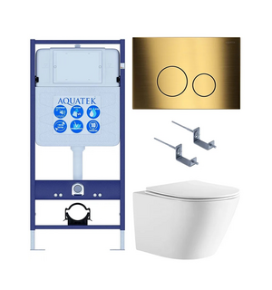 Унитаз с инсталляцией SET AQUATEK ЛИБЕРТИ-038 4в1