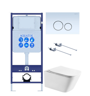 Унитаз с инсталляцией SET AQUATEK ЛИБРА T-015/KKI01