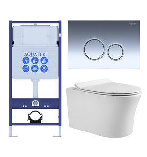 Унитаз с инсталляцией SET AQUATEK НИКА-018 4в1