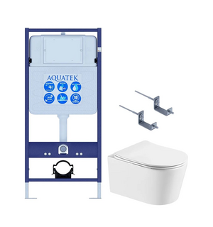 Унитаз с инсталляцией SET AQUATEK ОБЕРОН T 3в1