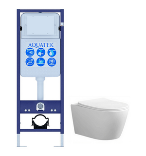 Унитаз с инсталляцией Set AQUATEK АУРА INS17