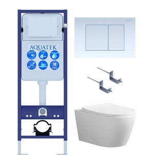 Унитаз с инсталляцией Set AQUATEK АУРА INS17/KDI09