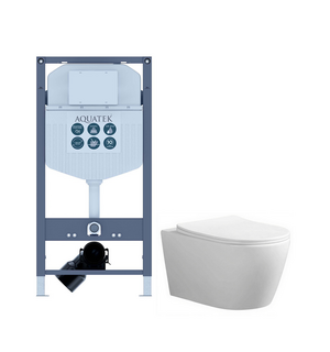 Унитаз с инсталляцией Set AQUATEK АУРА INS23
