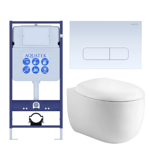 Унитаз с инсталляцией SET AQUATEK АЛЬТАИР cm-013 4в1