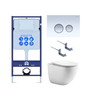 Унитаз с инсталляцией SET AQUATEK ГЕЛИОС-028