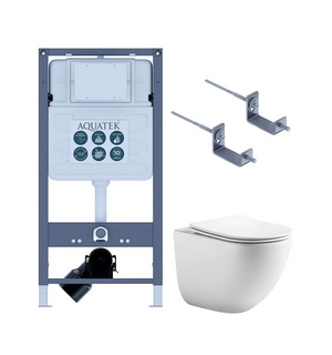 Унитаз с инсталляцией SET AQUATEK ГЕЛИОС INSP01