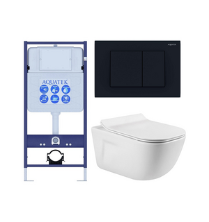 Унитаз с инсталляцией SET AQUATEK ДИВА-012 4в1