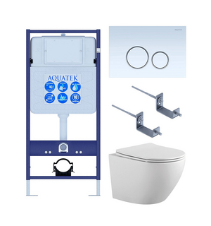 Унитаз с инсталляцией SET AQUATEK ЕВРОПА-015 4в1