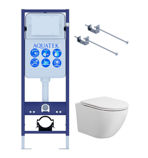 Унитаз с инсталляцией SET AQUATEK ЕВРОПА T-17-KKI1