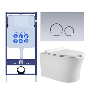 Унитаз с инсталляцией SET AQUATEK НИКА-019 4в1