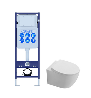 Унитаз с инсталляцией SET AQUATEK СИРИУС-INS17