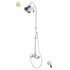 Система душевая DIAMOND-CD-03-Sw-N, золото, Swarovski Nero
