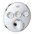 Cмеситель для душа SmartControl встраиваемый в стену, на 3 выхода (хром) 29146000