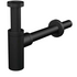 Сифон для умывальника DN32 DESIGN круглый, черный-мат A400BLACK ALCAPLAST
