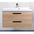 База под раковину подвесная с выкатными ящиками Rovere Nebrasca Nature AURORA-800-2C-SO-RNN Belbagn