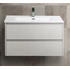База под раковину подвесная с выкатными ящиками Bianco Opaco KRAFT-800-2C-SO-BO Belbagno