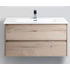 База под раковину подвесная с выкатными ящиками Rovere Galifax Bianco KRAFT-1000-2C-SO-RGB Belbagno