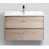 База под раковину подвесная с выкатными ящиками Rovere Galifax Bianco KRAFT-800-2C-SO-RGB Belbagno