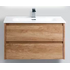 База под раковину подвесная с выкатными ящиками Rovere Nebrasca Nature KRAFT-800-2C-SO-RNN Belbagno