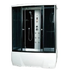 Душевая кабина CS 78-3 A 170x85x215 см черная Loranto